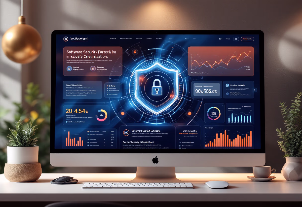 [interface] image of software security protocols for a ai fintech company