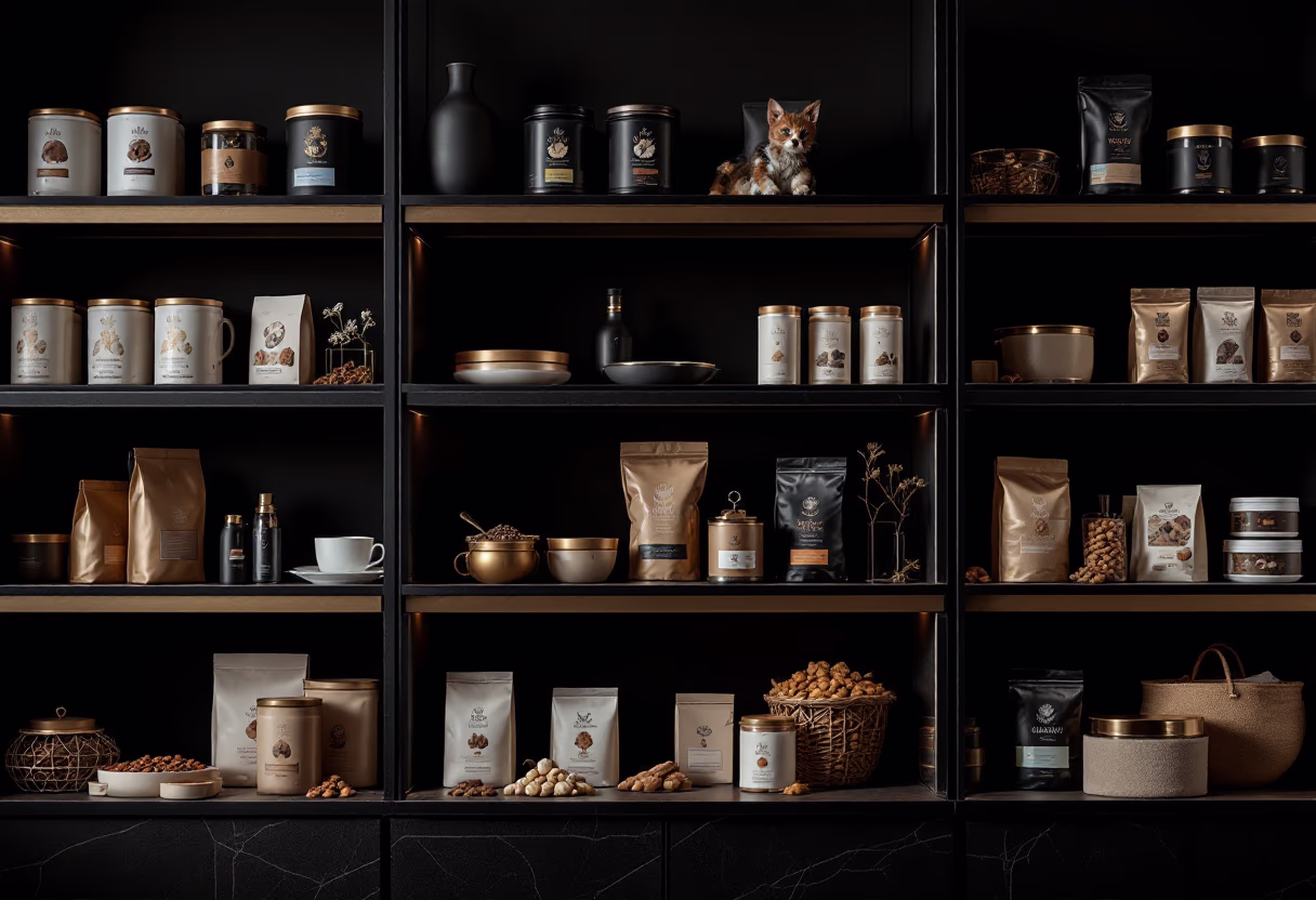 image of various pet food brands on shelves