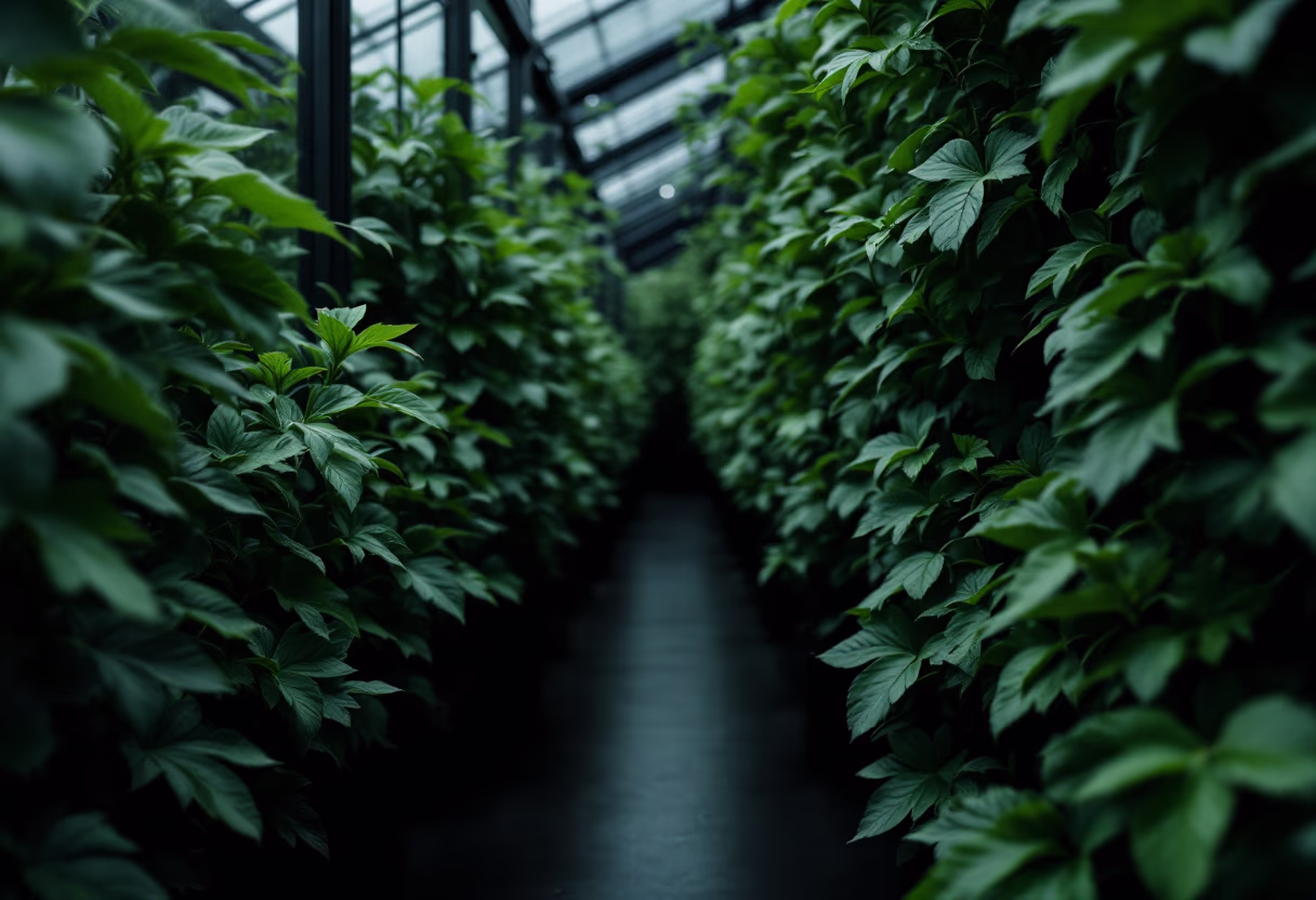 image of greenhouse setup