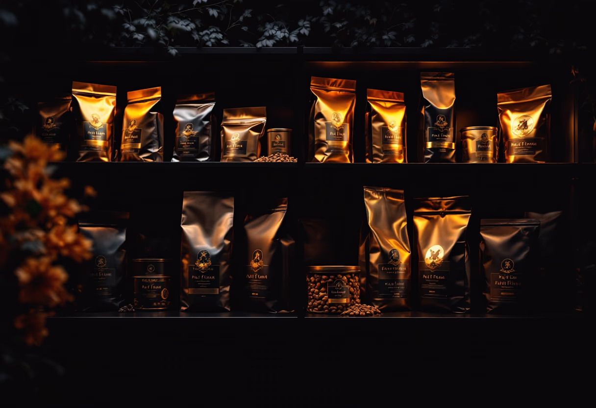 image of various pet food brands on shelves