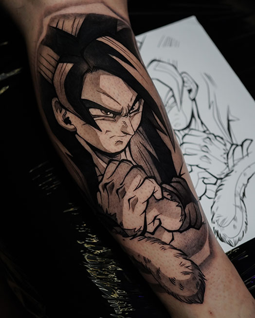 image of tattoo designs in progress