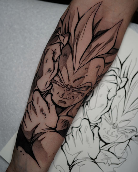 image of tattoo designs in progress