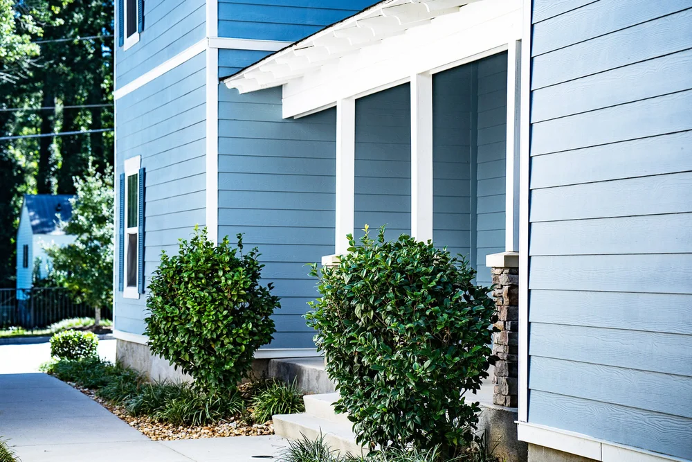 exterior with shrubs