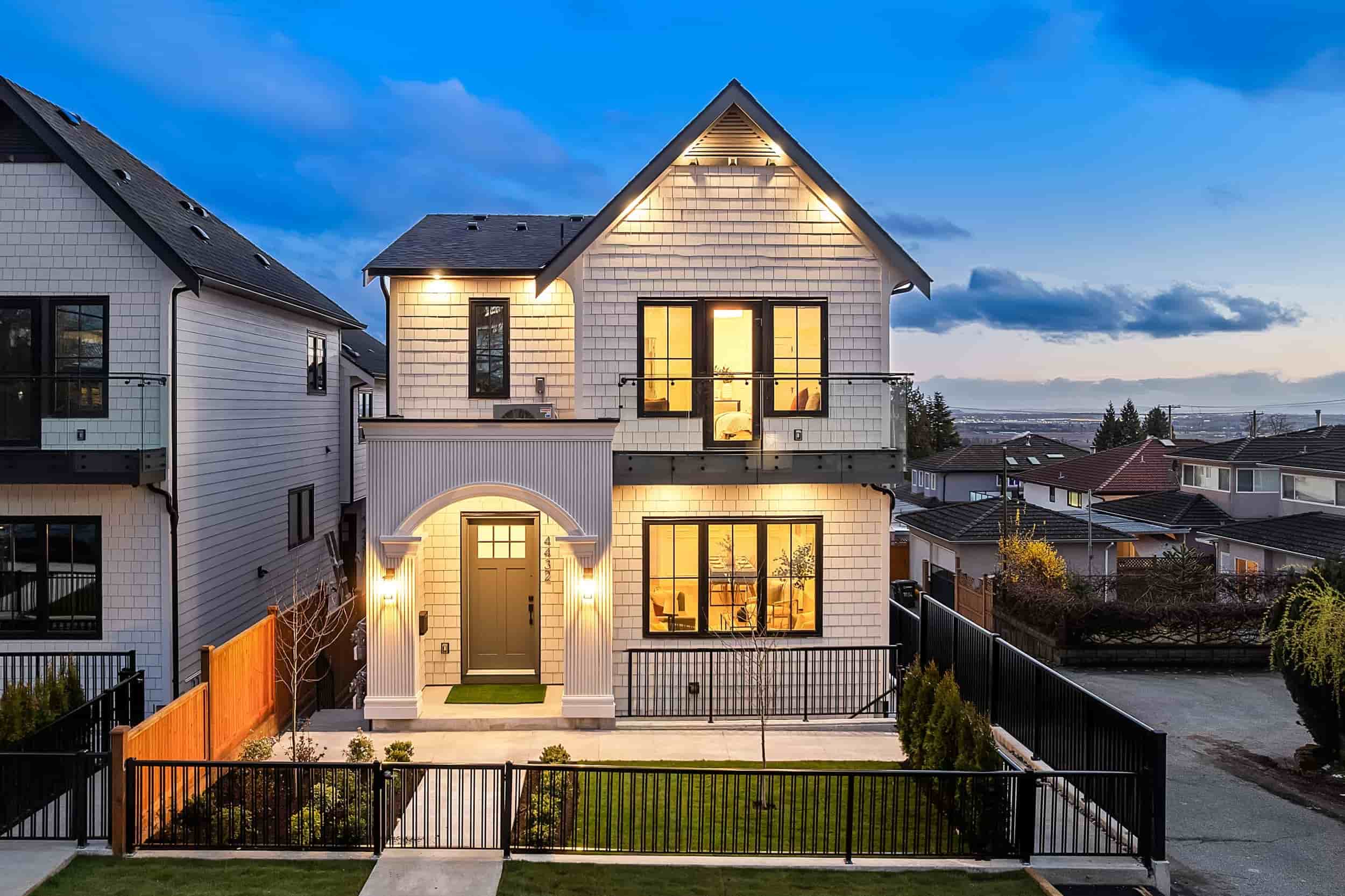 New multiplex home at 4432 Irmin Street in Burnaby