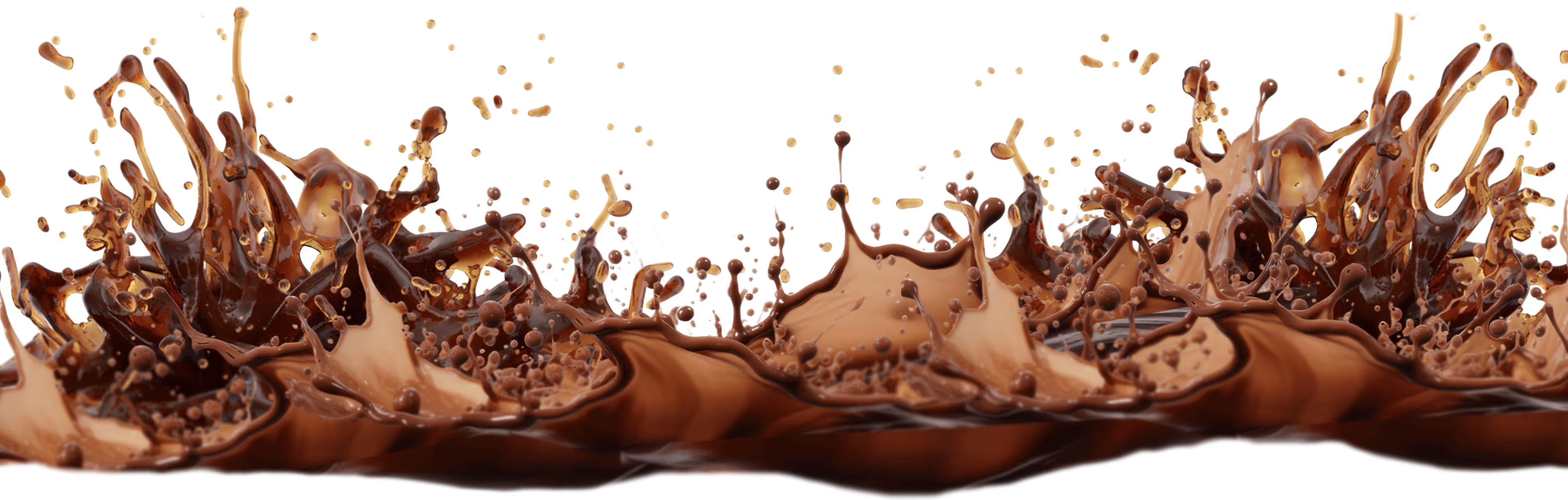 wide coffee splash texture used as decorative background element