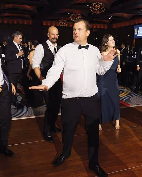 dance floor with team