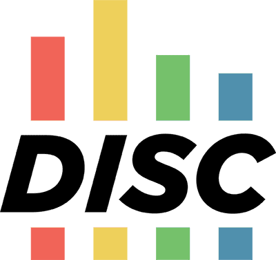 Colored vertical bar graph with four bars of different heights in red, yellow, green, and blue.