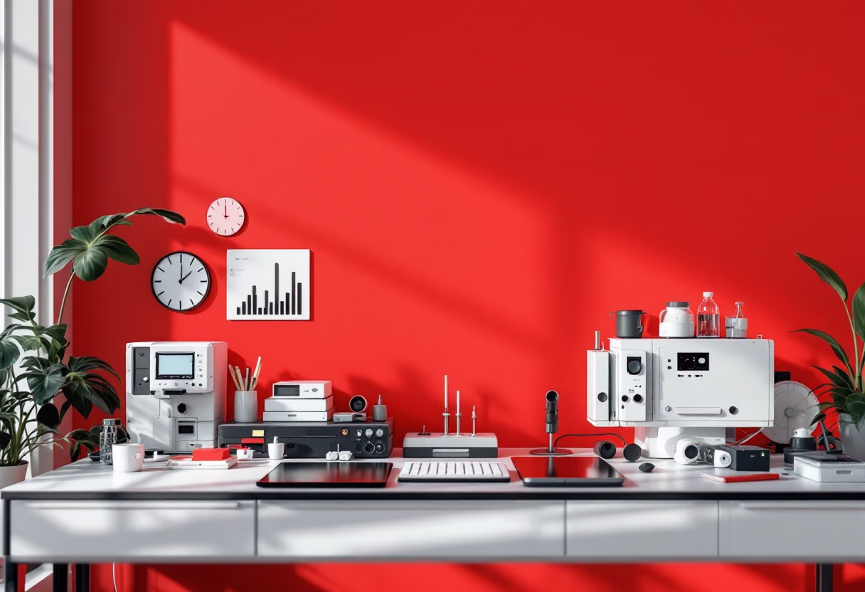 image of a university lab workstation