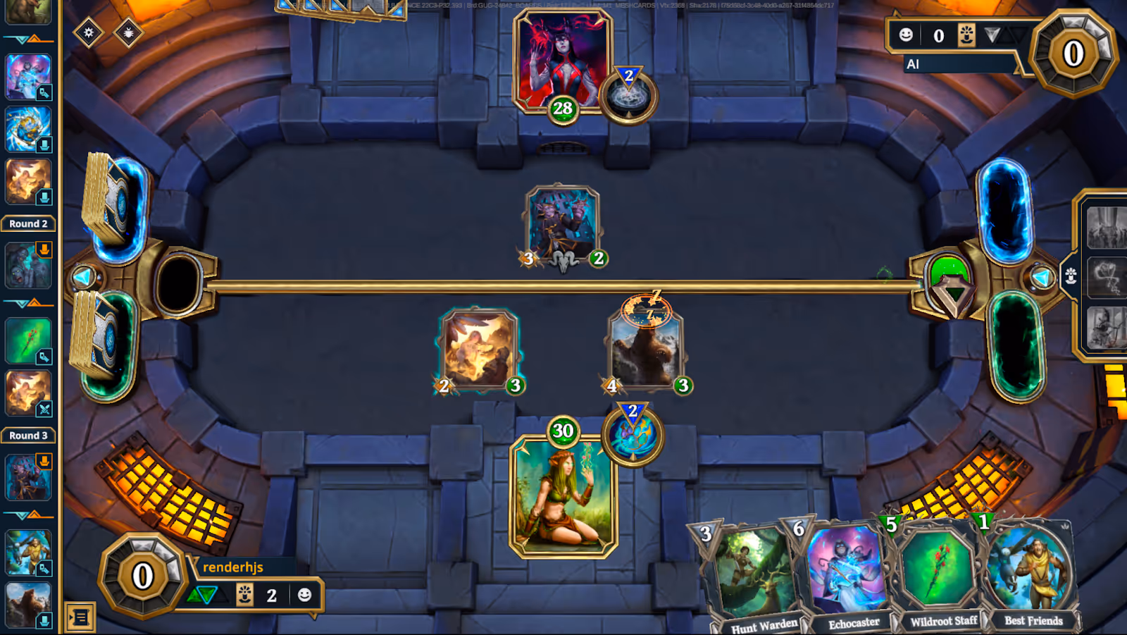 Incoming: In-game changes to the mana wheel location, card hand, and more.