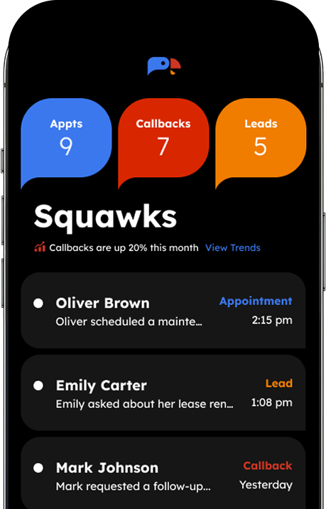 The AI receptionist 
in your pocket