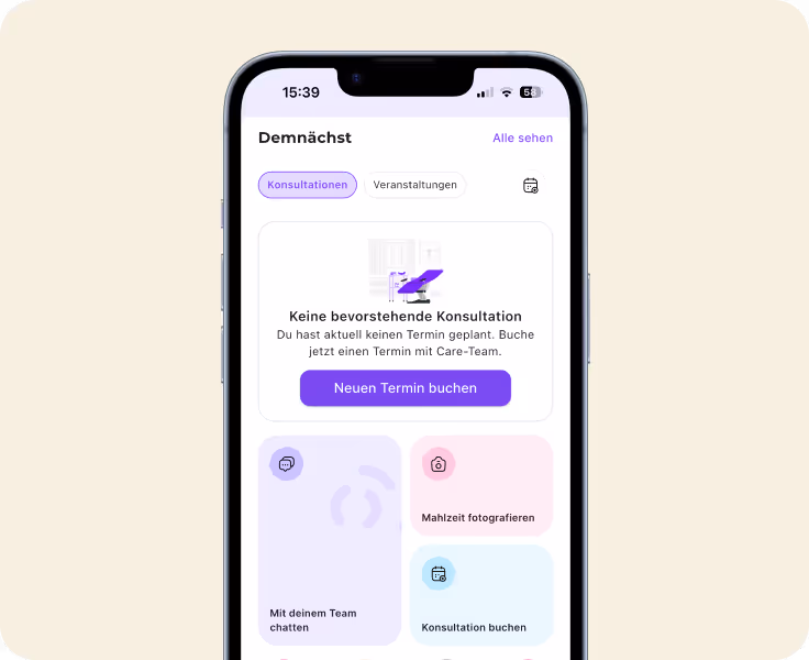Ärztliche Videokonsultation zwischen Patientin und ViaSlim Ärztin