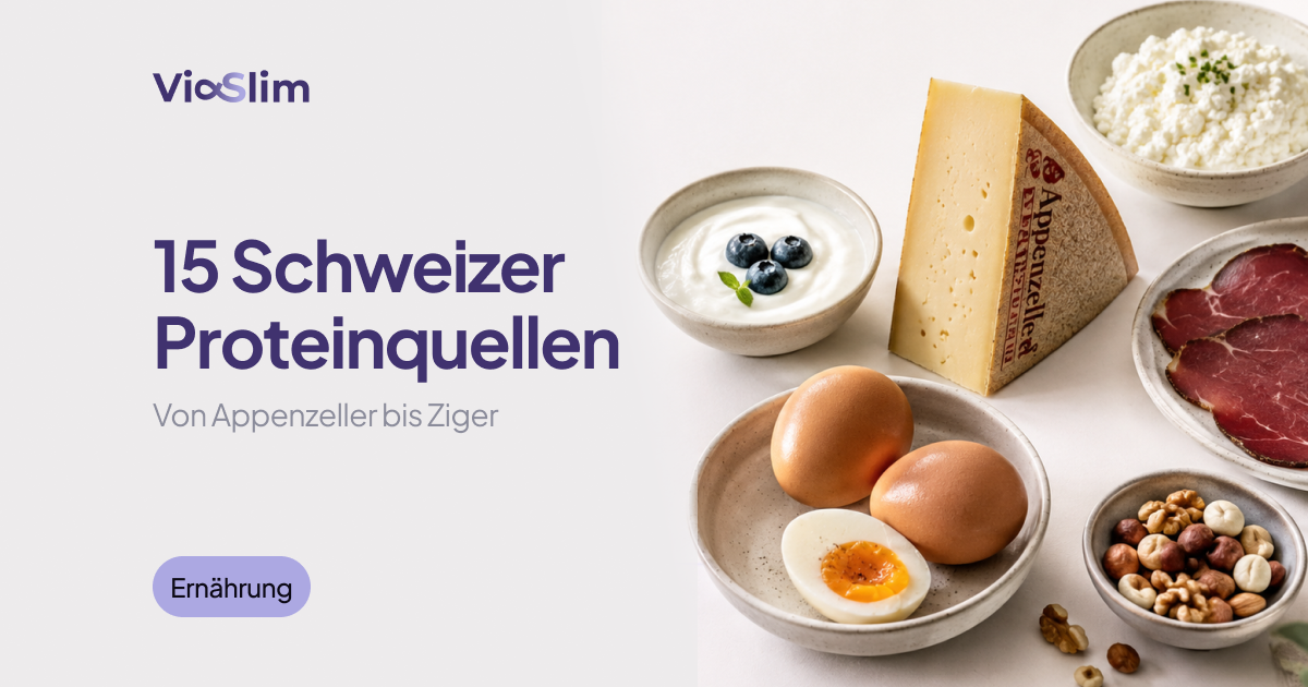 15 Schweizer Proteinquellen: Von Appenzeller bis Ziger — Beitragsbild von ViaSlim