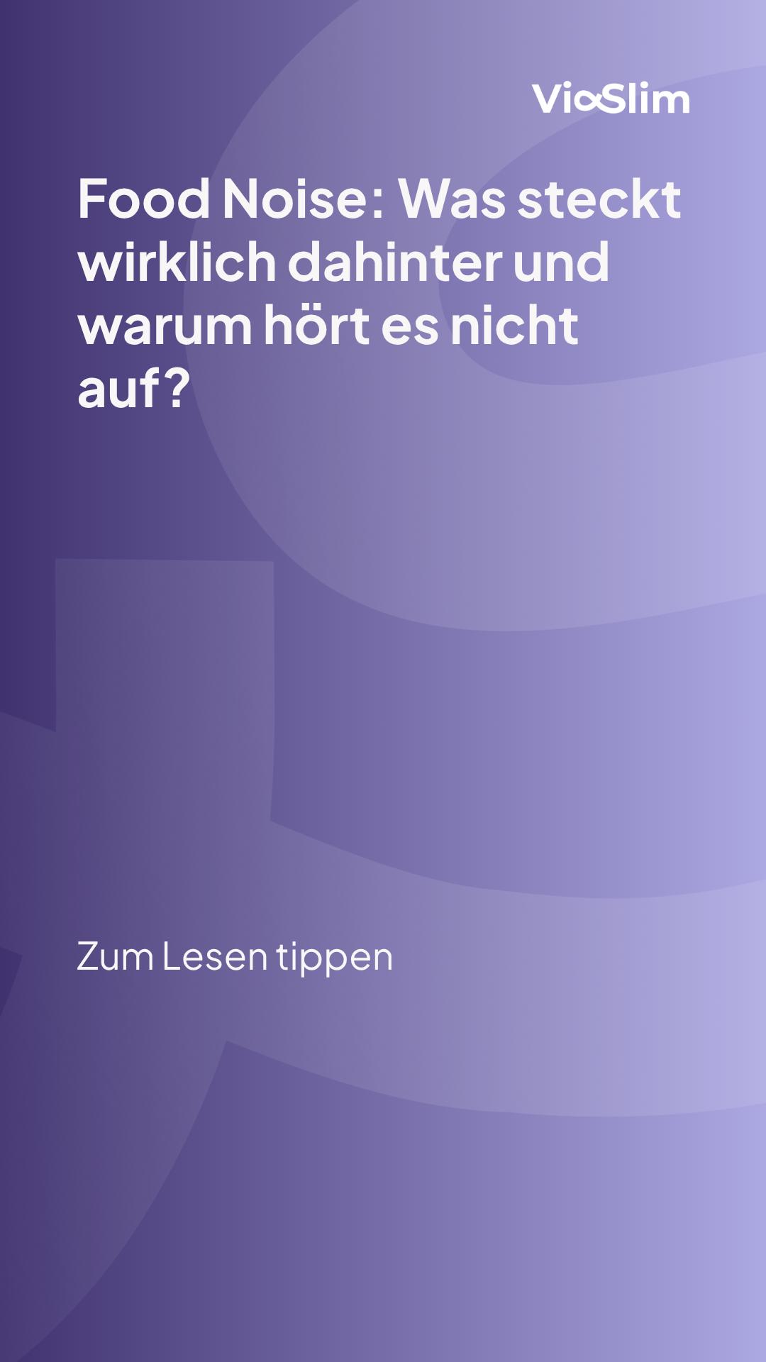Food Noise: Was steckt wirklich dahinter und warum hört es nicht auf? — Beitragsbild von ViaSlim