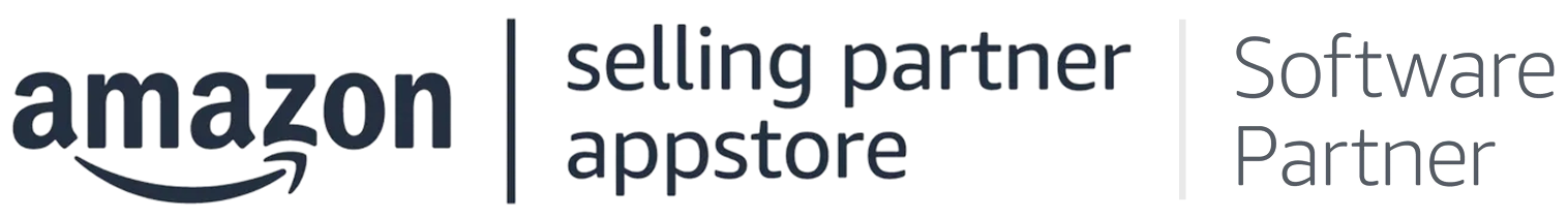 Amazon logo followed by the text 'selling partner | appstore | Software Partner'.