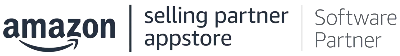 Amazon logo followed by the text 'selling partner | appstore | Software Partner'.