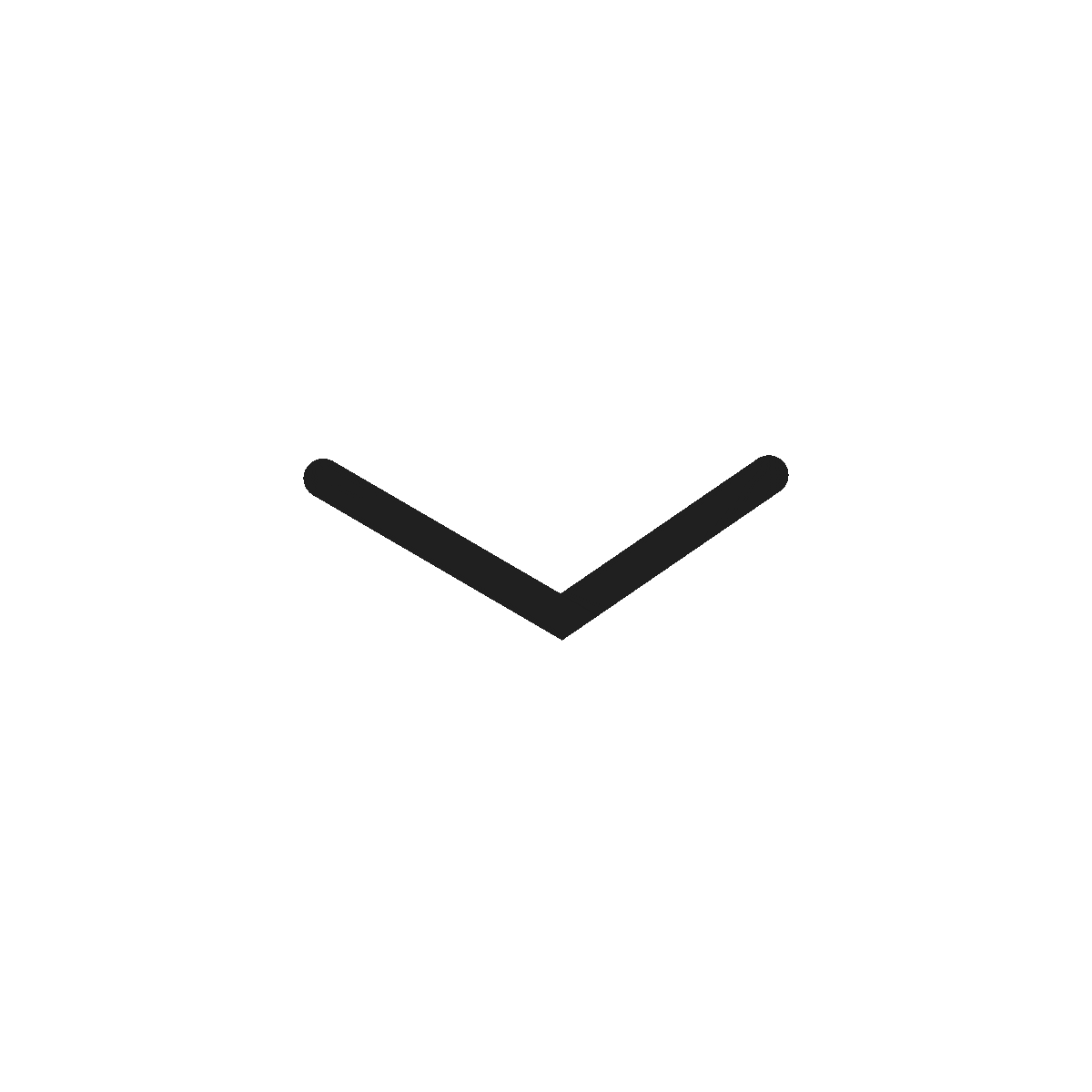 Black downward-pointing arrow on a dark gray background.