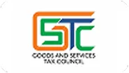 Logo of Goods and Services Tax Council with stylized letters GST in green, orange, and blue.