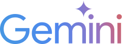 Gemini logo with a sparkle symbol above the letters.