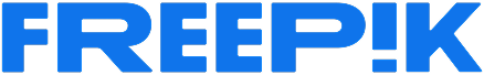 Freepik company logo in blue capital letters.