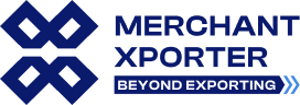Merchant Xporter company logo with tagline Beyond Exporting.
