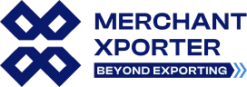 Merchant Xporter company logo with tagline Beyond Exporting.