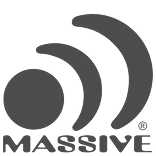 Massive logo featuring two curved signal waves above the word 'MASSIVE'.