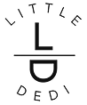 Logo with large letter L above a line and large letter D below, with the words LITTLE curved above and DEDIC curved below.