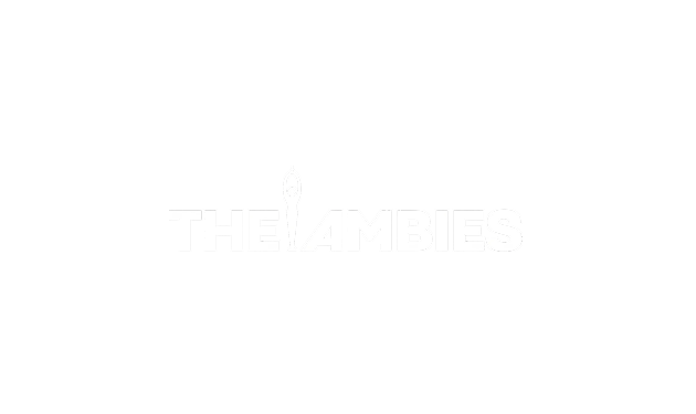 Logo with the word 'THELAMBIES' featuring the letter 'L' stylized as a vertical figure.