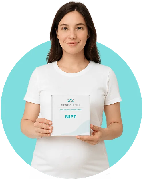 Donna incinta rilassata a casa | NIPT by GenePlanet