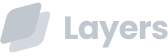 Layers company logo in light blue with a stylized layered square icon to the left.