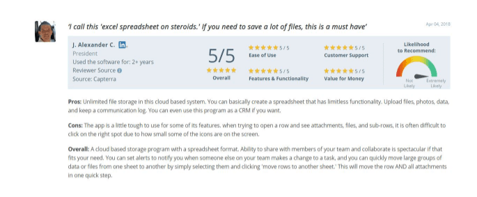 Smartsheet review