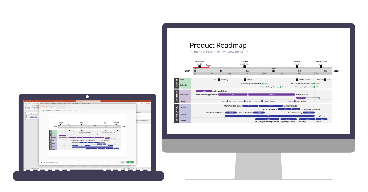 Critical path software: Office Timeline