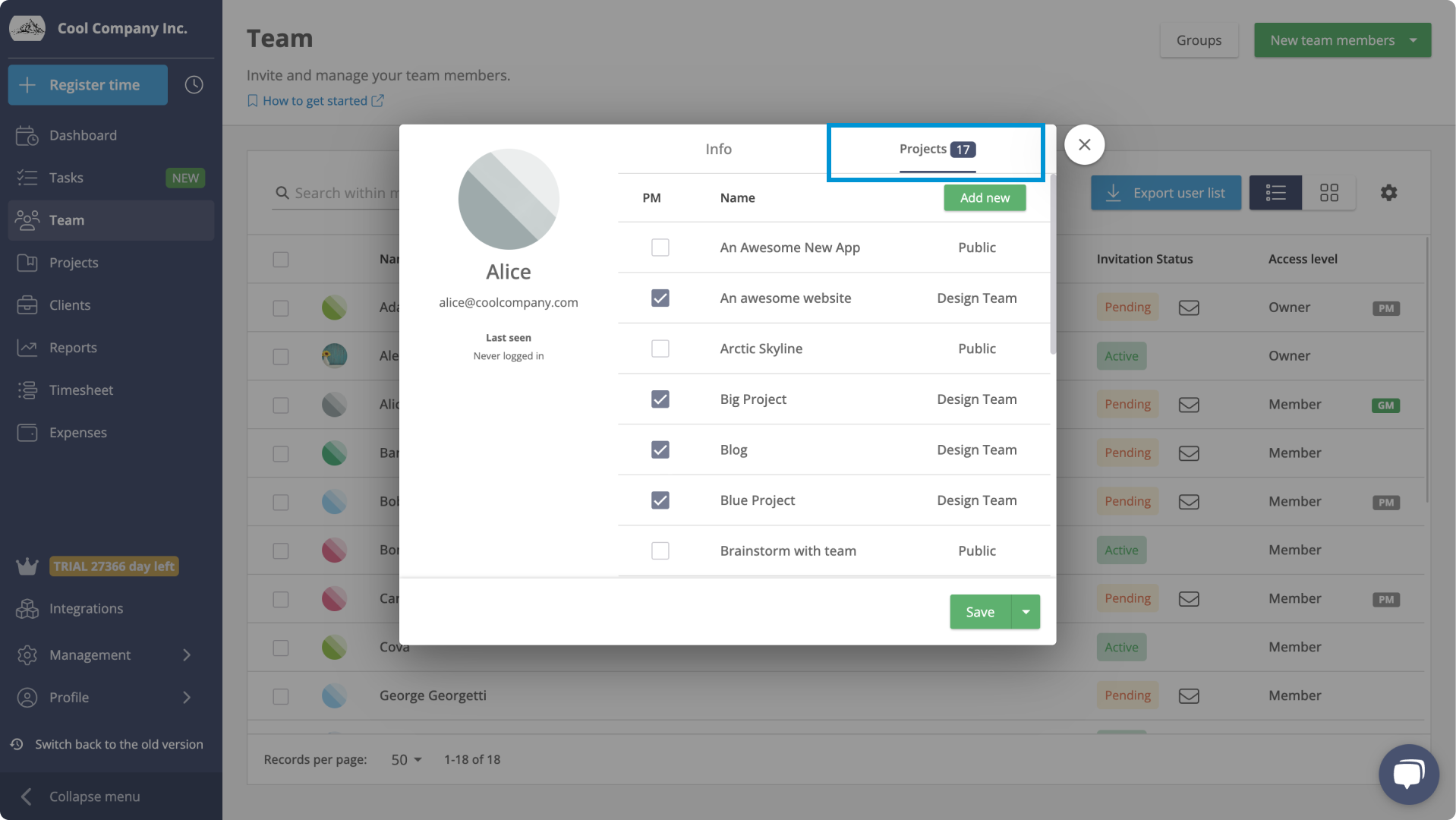 member projects