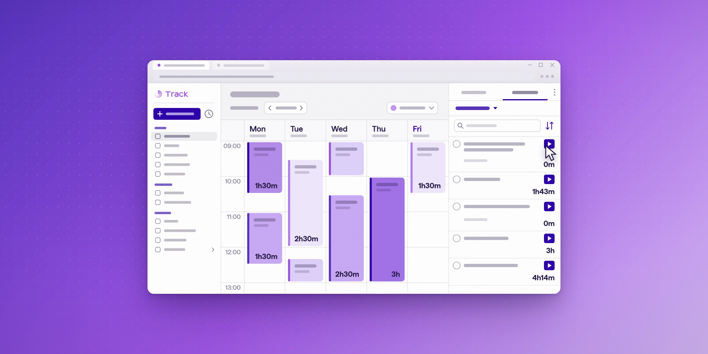 Microsoft Planner tasks with time tracked in Lucen Track