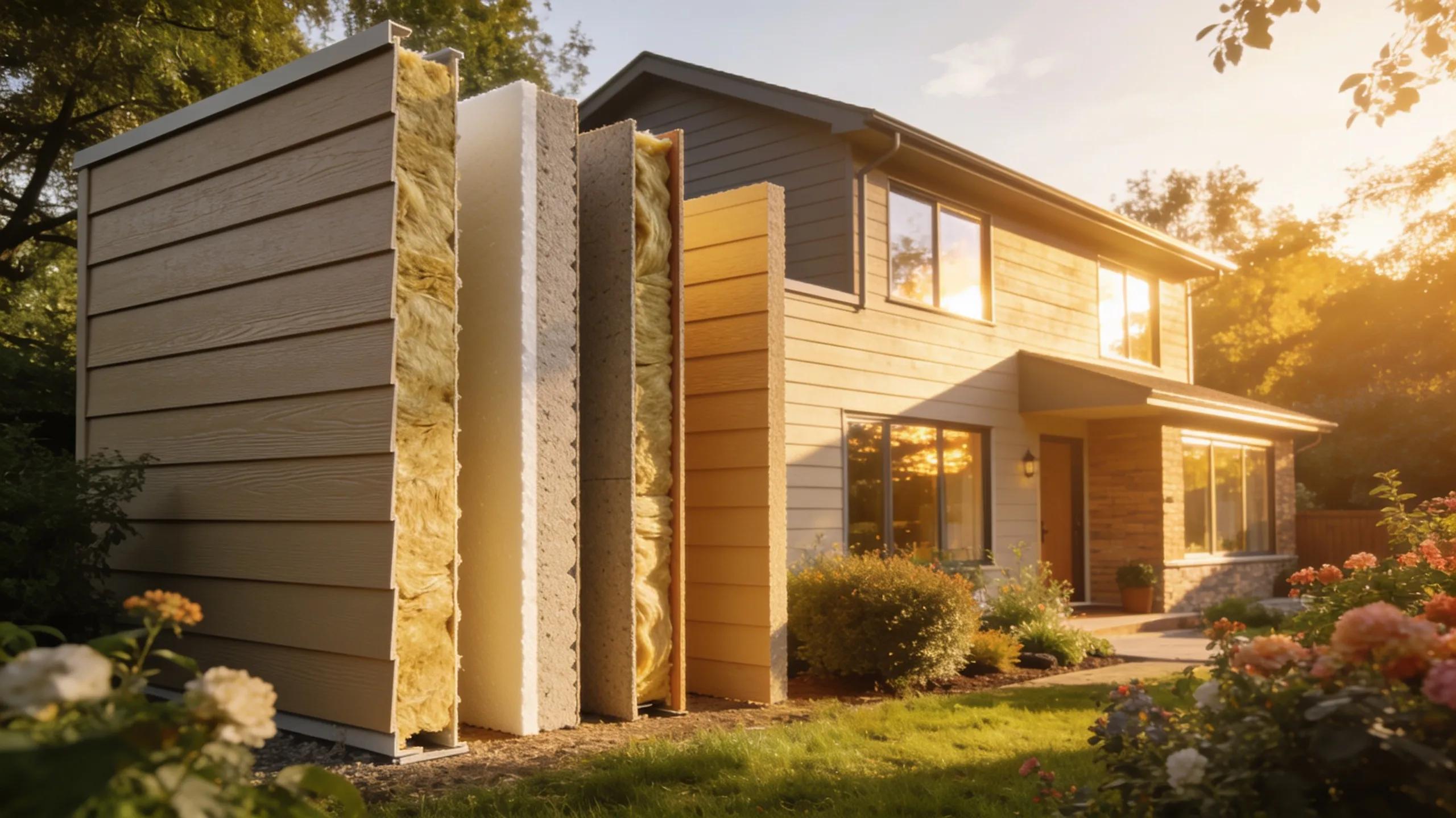 Insulated siding panels promoting energy efficiency in a cozy home environment.