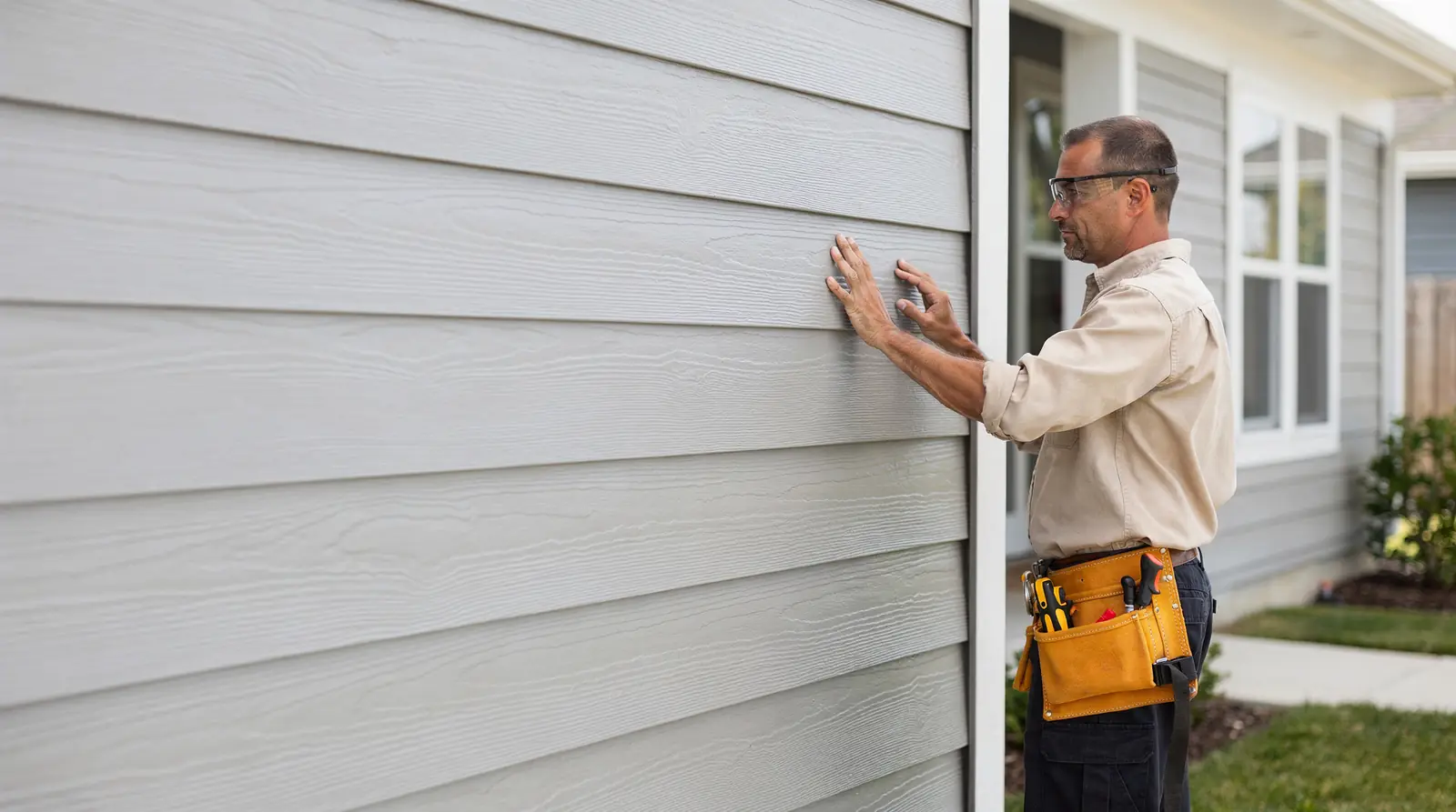 Fiber cement siding is made of roughly 90 percent sand and cement, producing a premium