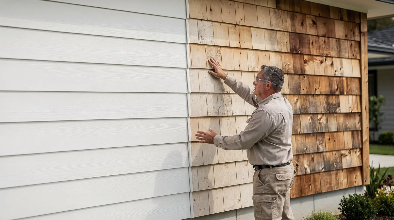 Vinyl siding remains a popular but less protective choice among common exterior materials.; Fire consumes