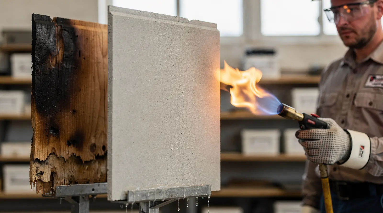 Hardie fiber cement siding will not ignite when exposed to a direct flame and does