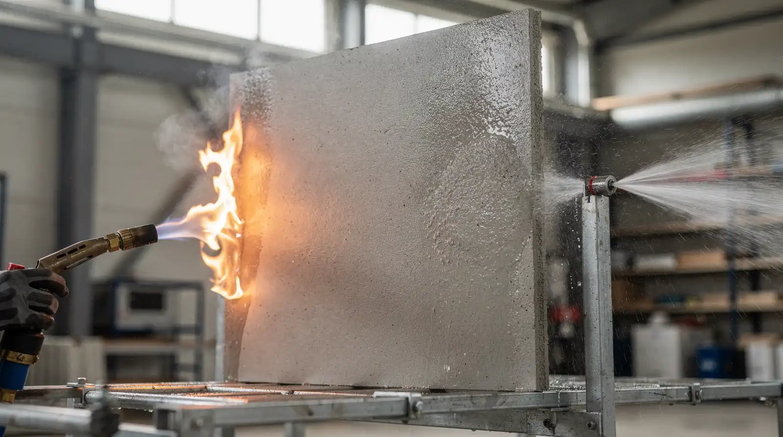 James Hardie fiber cement siding will not ignite when exposed to a direct flame