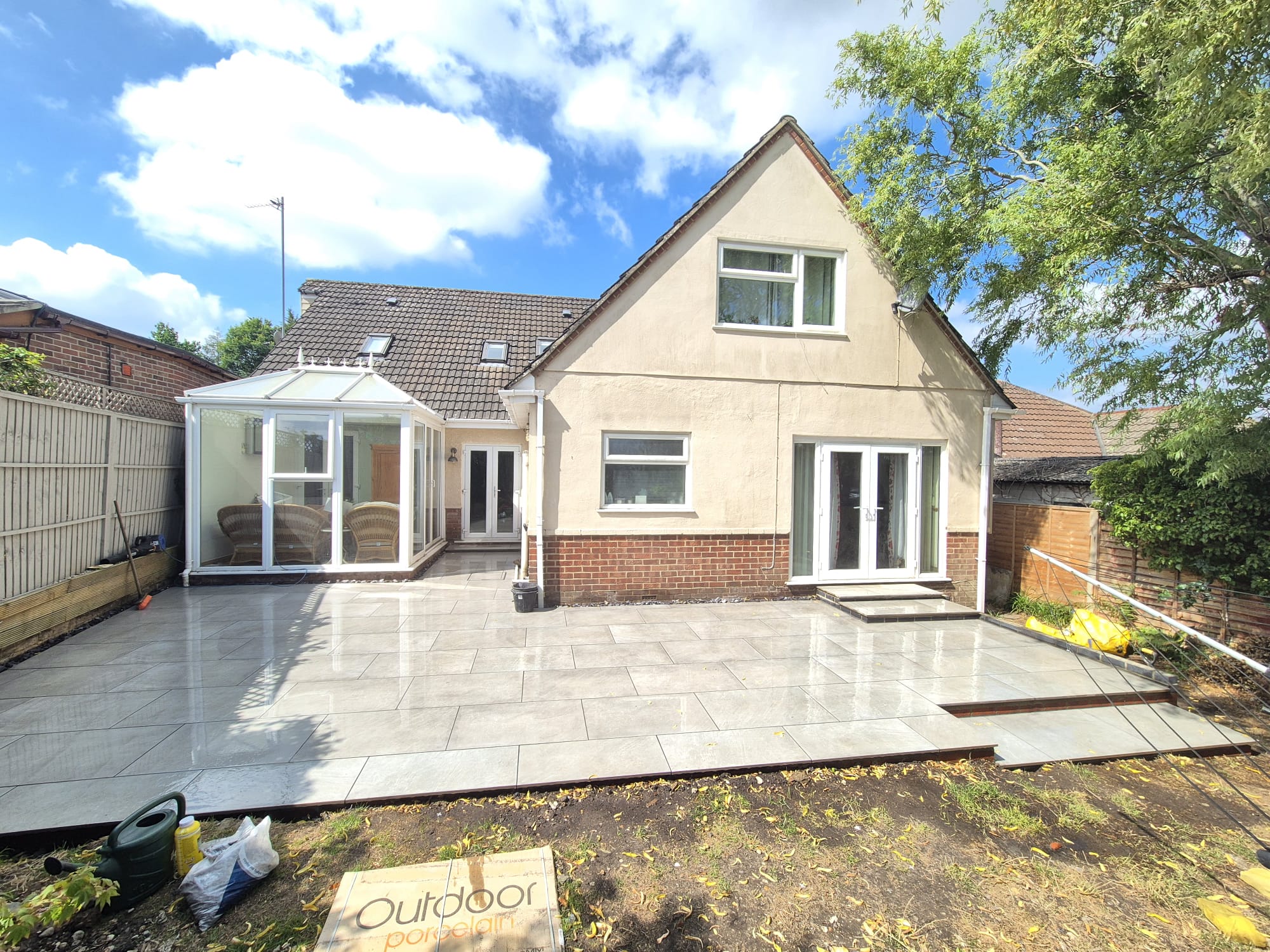 image of roofing contractor at work