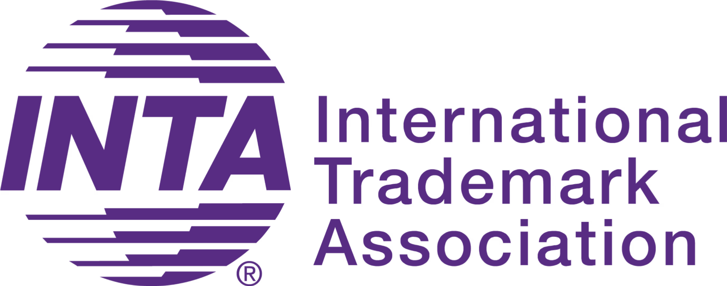INTA logo with purple text and globe stripes representing International Trademark Association.