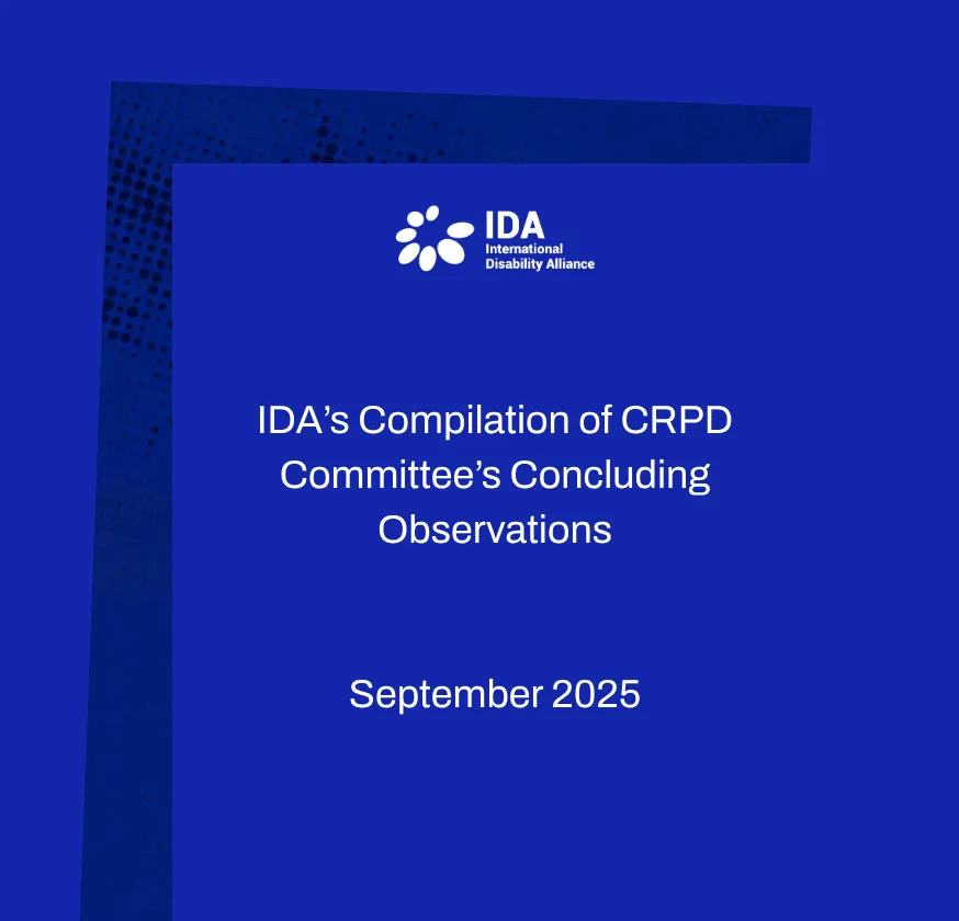 IDA’s Compilation of CRPD Committee’s Concluding Observations September 2025