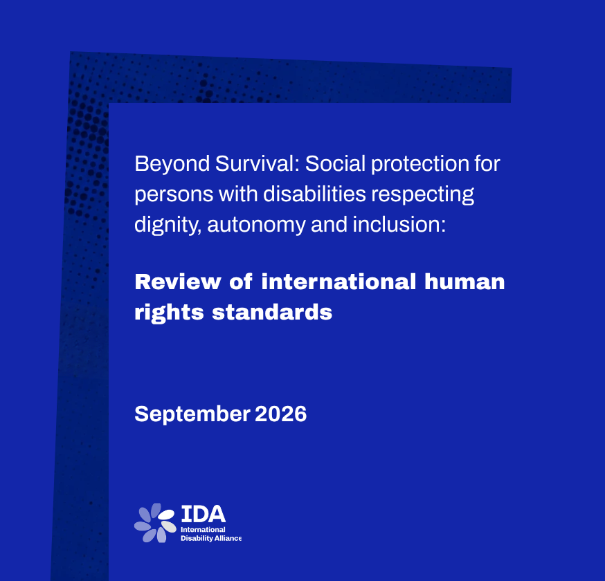 Title page - Beyond Surival - social protection for persons with disabilities IDA report