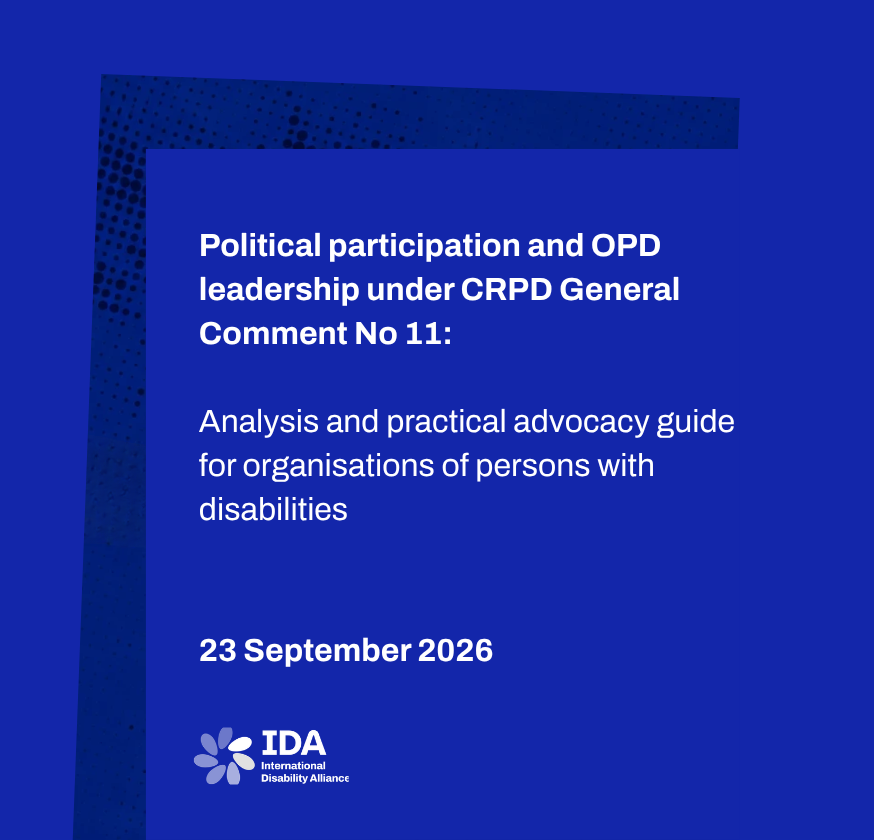 IDA CRPD GC11 Guide