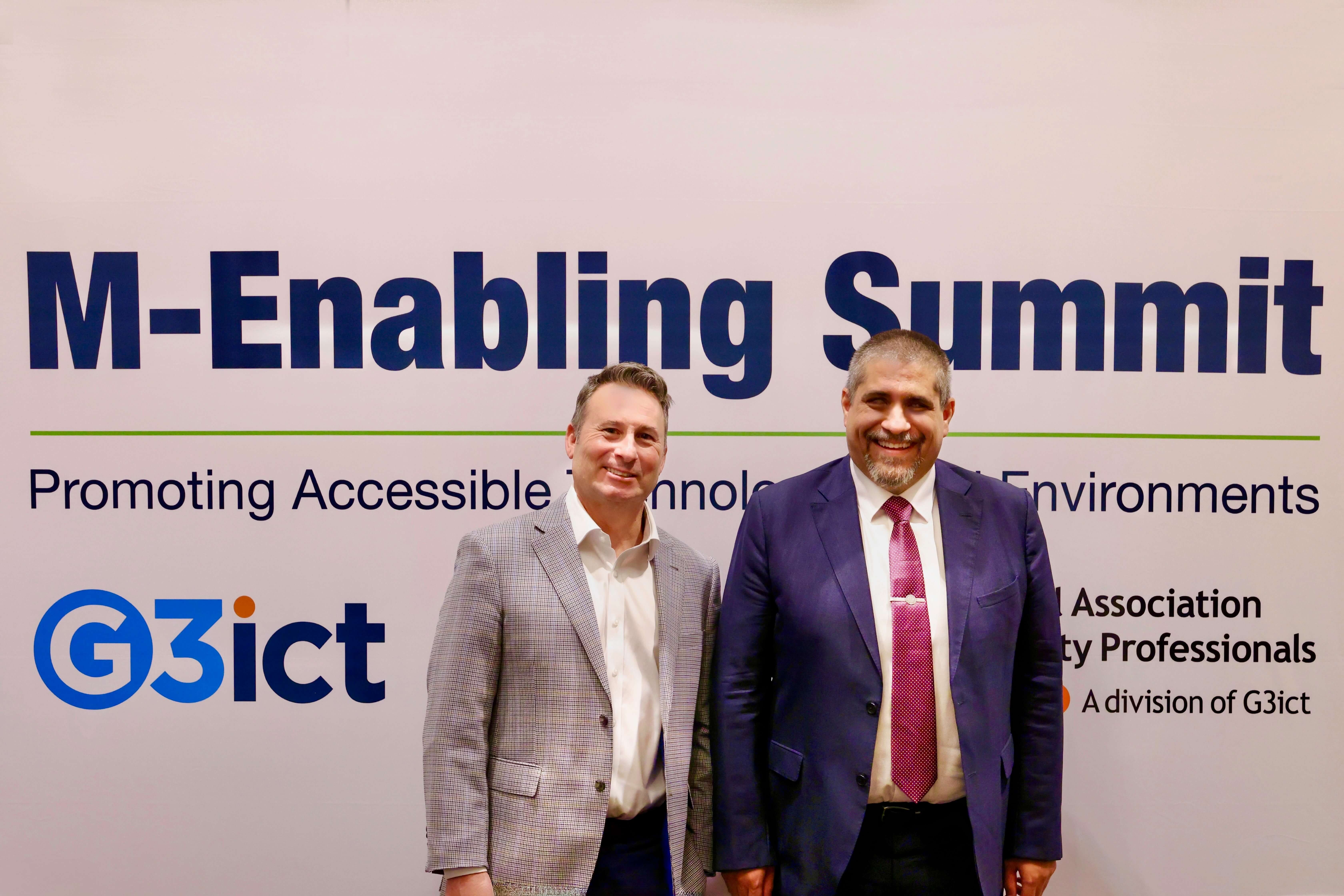José Viera and the CEO of G3ict on the image