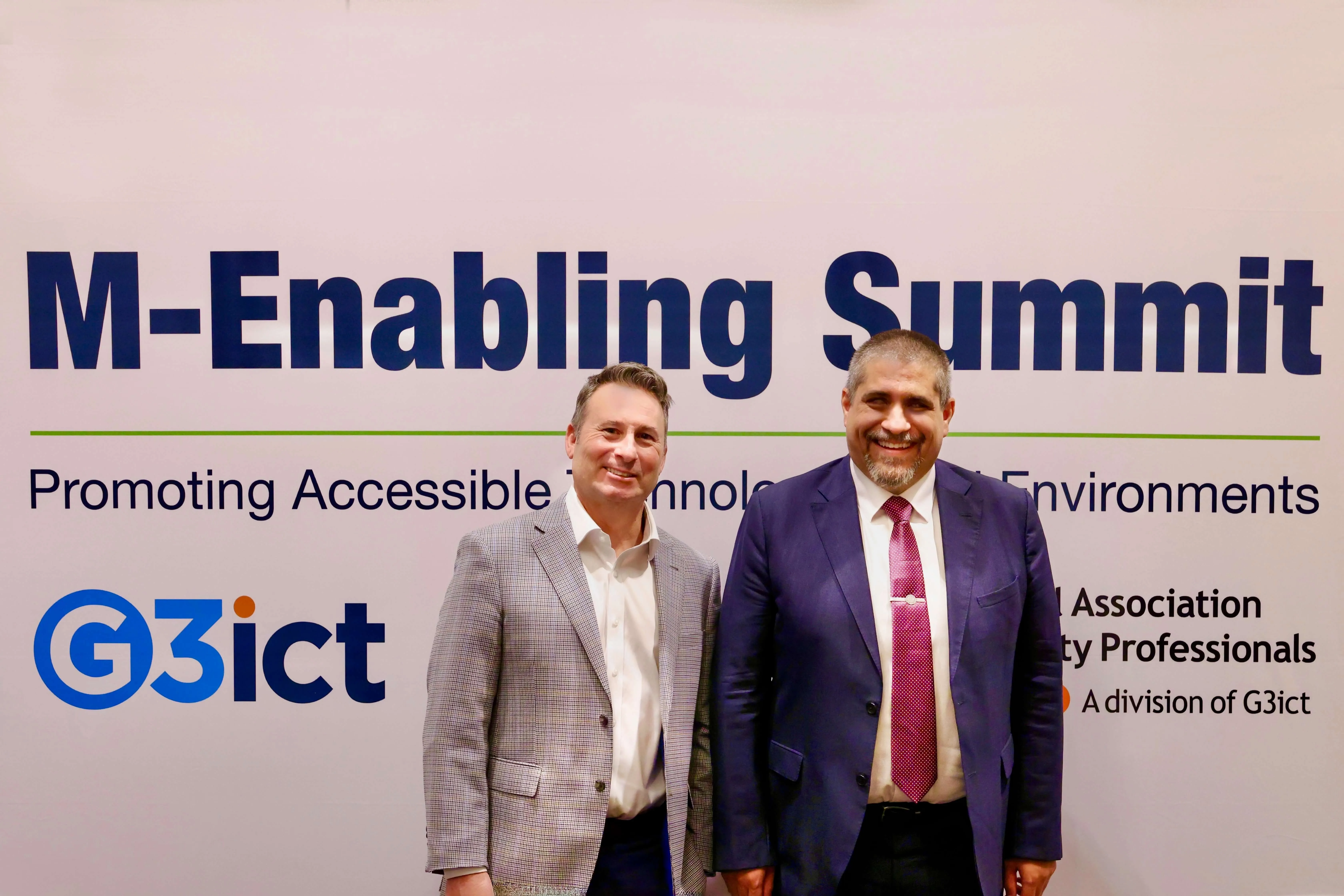 José Viera and the CEO of G3ict on the image