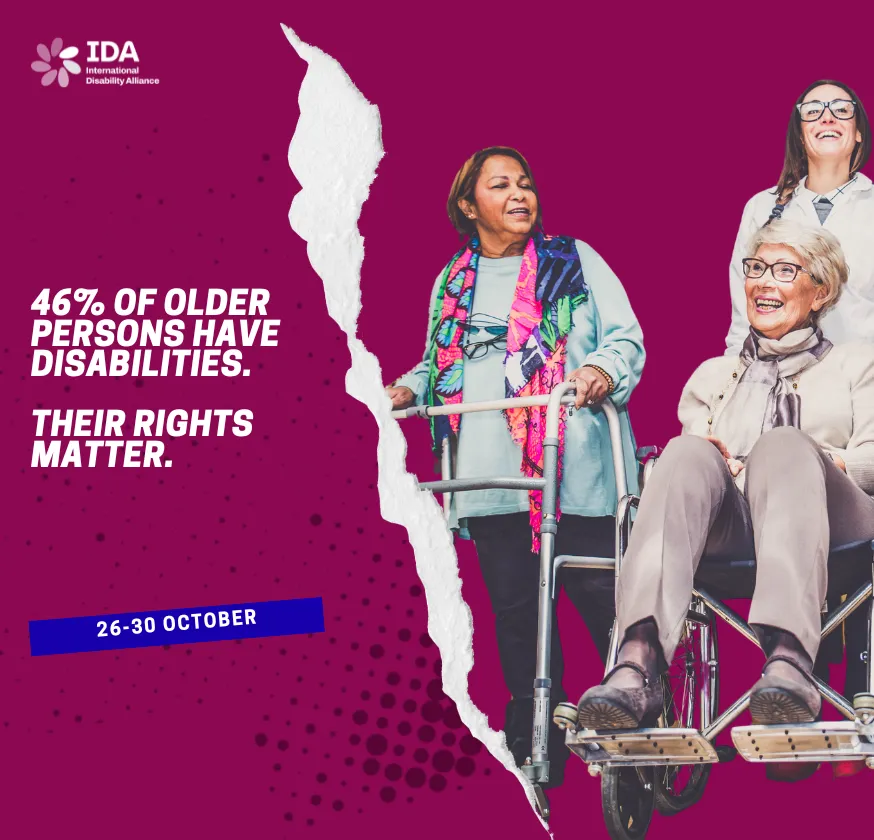 2 older persons with physical disabilities