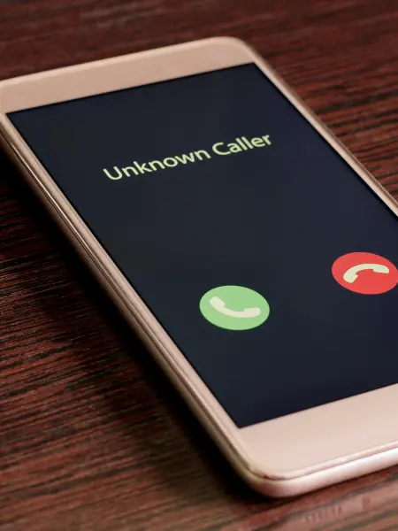 A phone receiving a call from a hiring manager.