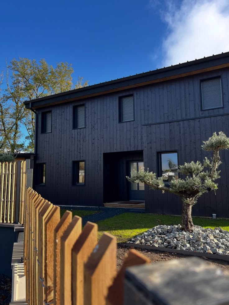 Photographie d'une réalisation de pose de clôture et plantation d'olivier