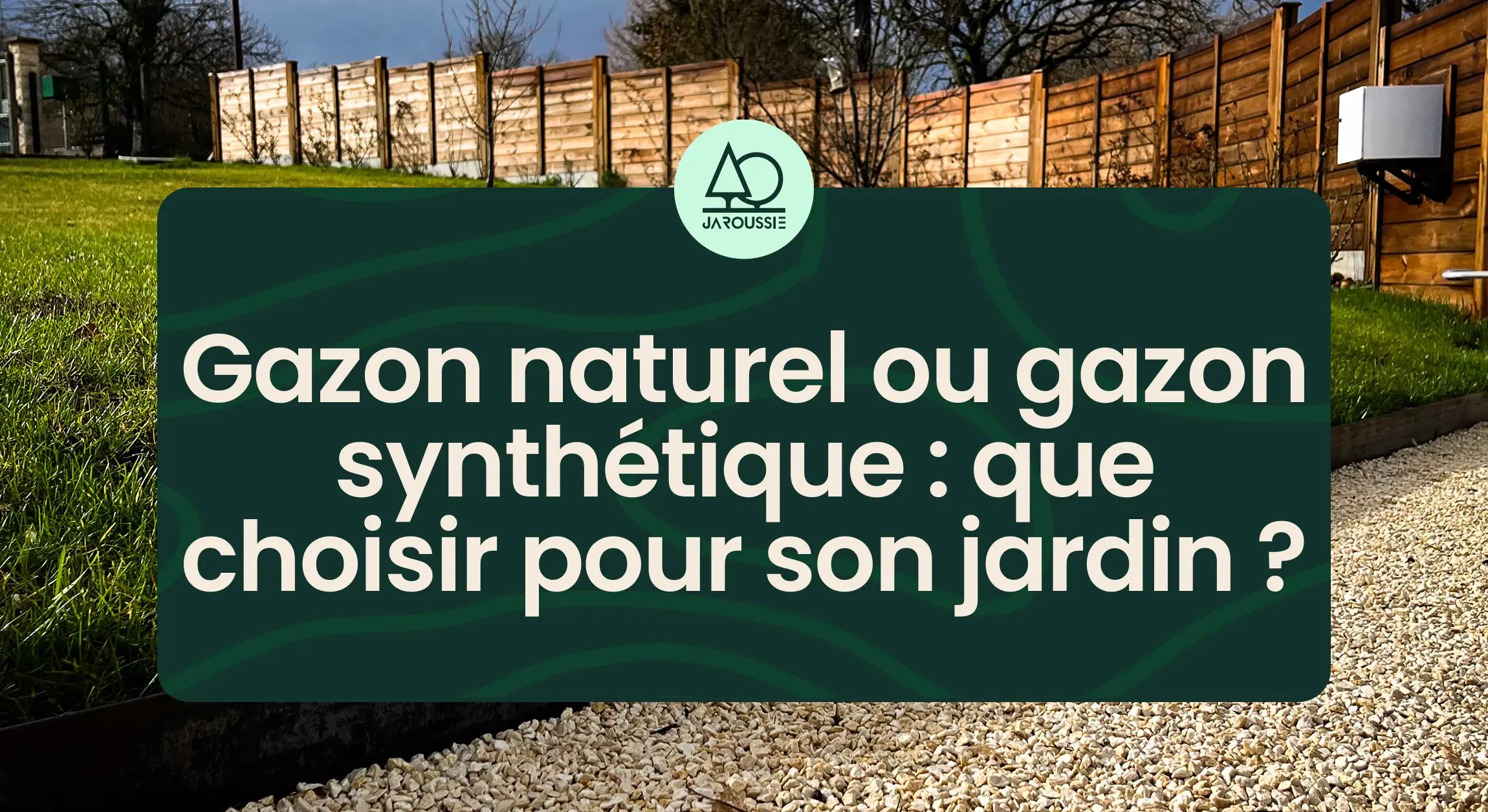 Photographie d'un gazon entretenu par les paysagistes de Jaroussie